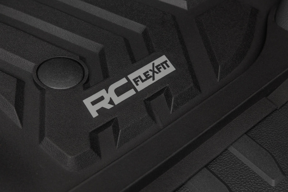 Rough Country - Flex-Fit Floor Mats - Front - Ford F-250/F-350 Super Duty 2WD/4WD (2017-2025) - FF-5171 by Rough Country - al
