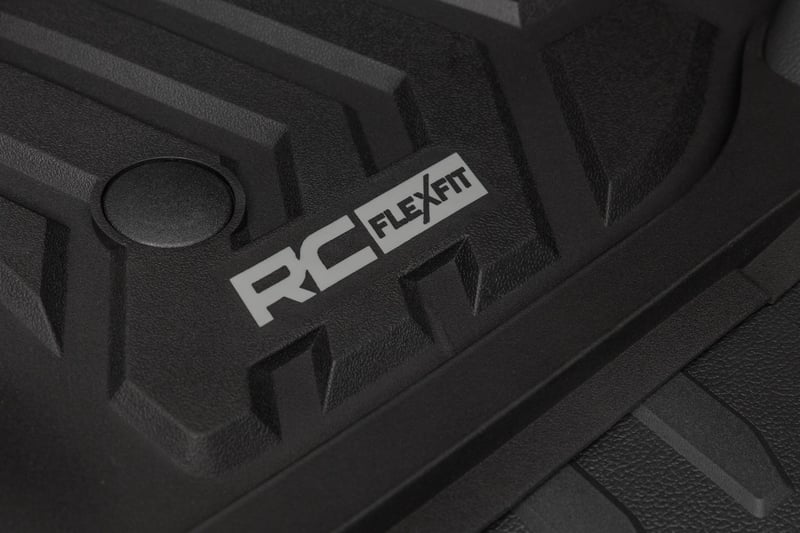 Rough Country - Flex-Fit Floor Mats - First & Second Row - Ford F-250/F-350 Super Duty 2WD/4WD (2017-2025) - FF-51712