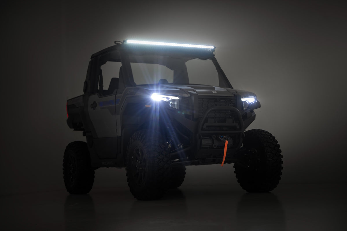 Rough Country - 50" Single Row Light Mount - Front - Spectrum - Polaris XPEDITION XP 5 - 93193 by Rough Country - close-up