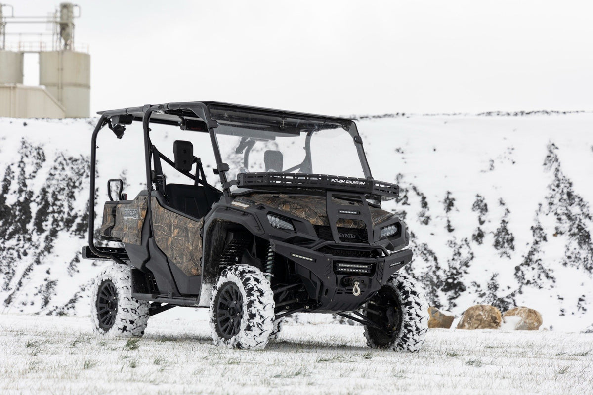 Front Cargo Rack | Black Series LED | 6&quot; Light | Slime Line | Honda Pioneer 1000/Pioneer 1000-5