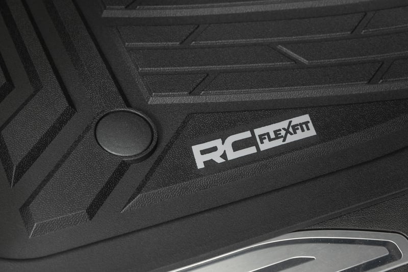 Rough Country - Flex-Fit Floor Mats - First & Second Row - Chevy/GMC 1500/2500HD/3500HD (19-26 & Refresh) - FF-21612