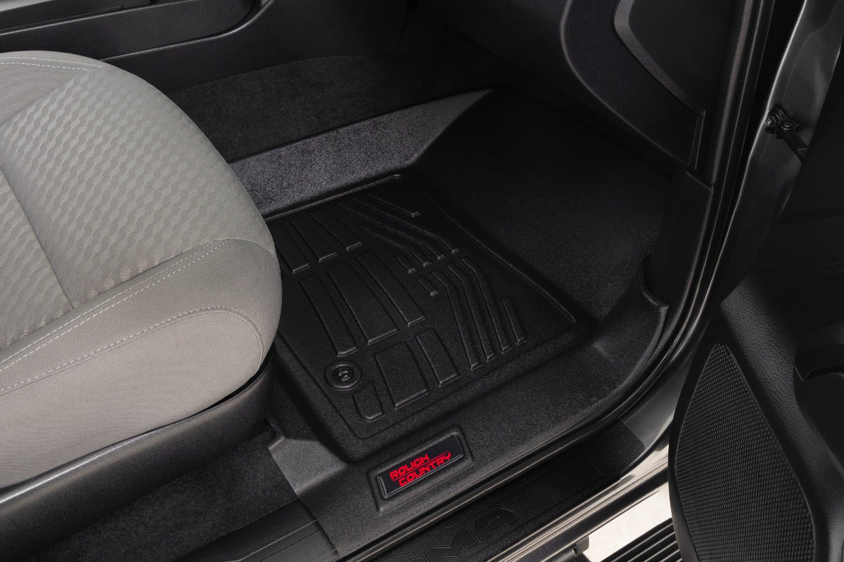 Rough Country - Sure-Fit Floor Mats - Front - Toyota Tacoma 2WD/4WD (2016-2023) - SM7121 for 2016-2023 Toyota Tacoma - detail
