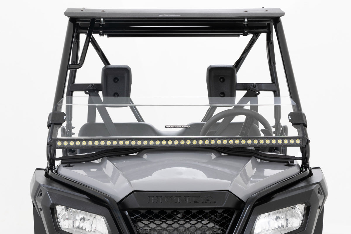 Rough Country - LED Light - Cage Mount - 40" Black - Honda Pioneer 520 - 92082 by Rough Country - installed view