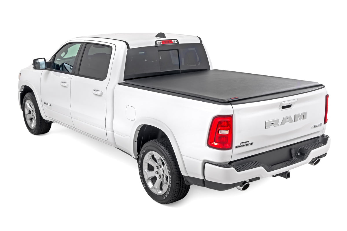Rough Country - Soft Roll Up Bed Cover - 6'4" Bed - Ram 1500 (19-25)/1500 TRX (21-24) - 42309650 by Rough Country - detail vi
