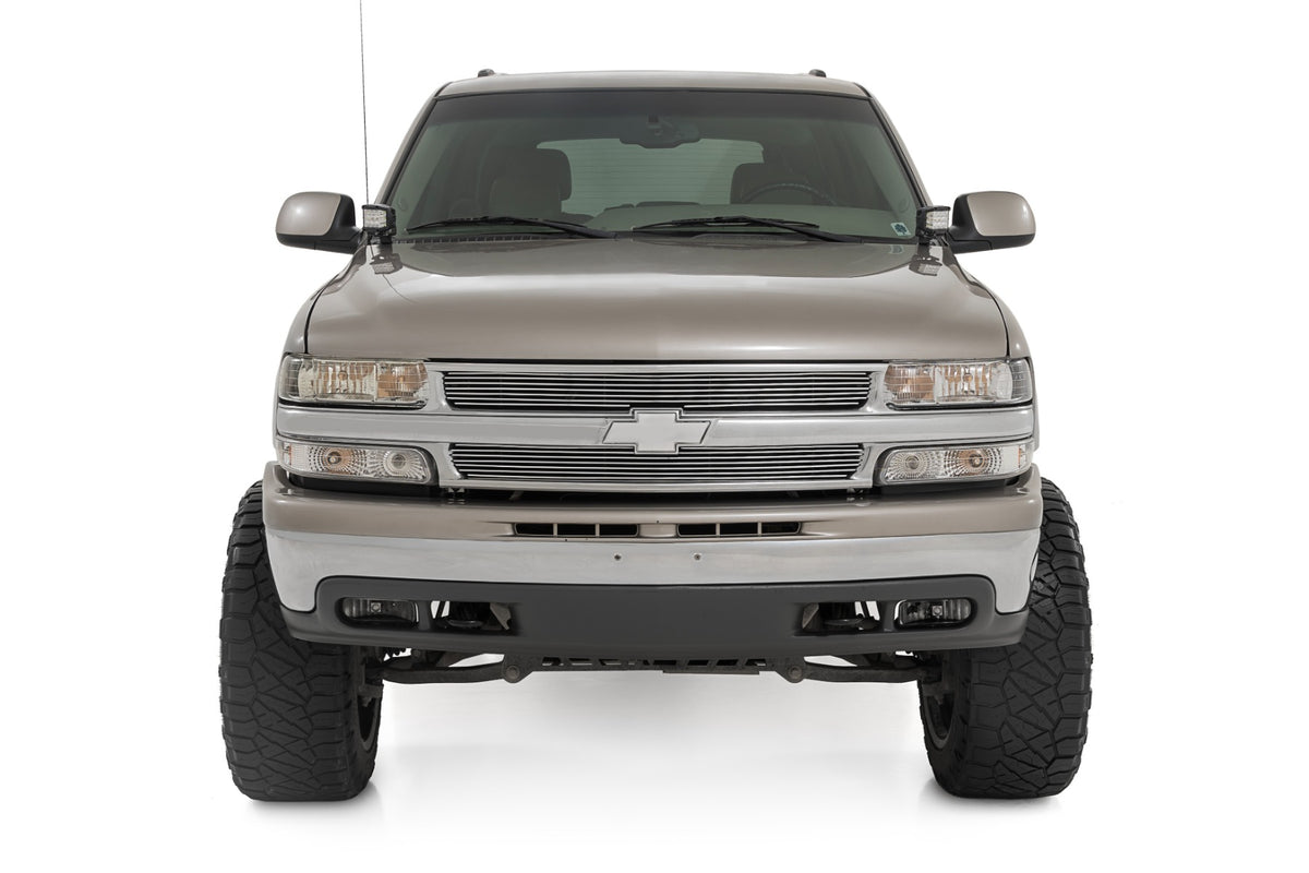 Rough Country - LED Light Kit - Ditch Mount - 2" Black Pair - Amber DRL - Chevy Silverado 1500 (99-06) - 82281 for 1999-2006 