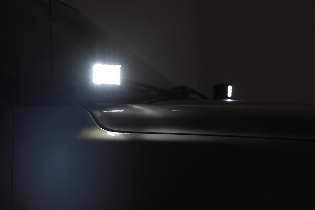 Rough Country - LED Light Kit - Ditch Mount - 2" Spectrum Pair - Spot - Chevy Silverado 1500 (99-06)/Tahoe (00-06) - 82287 fo