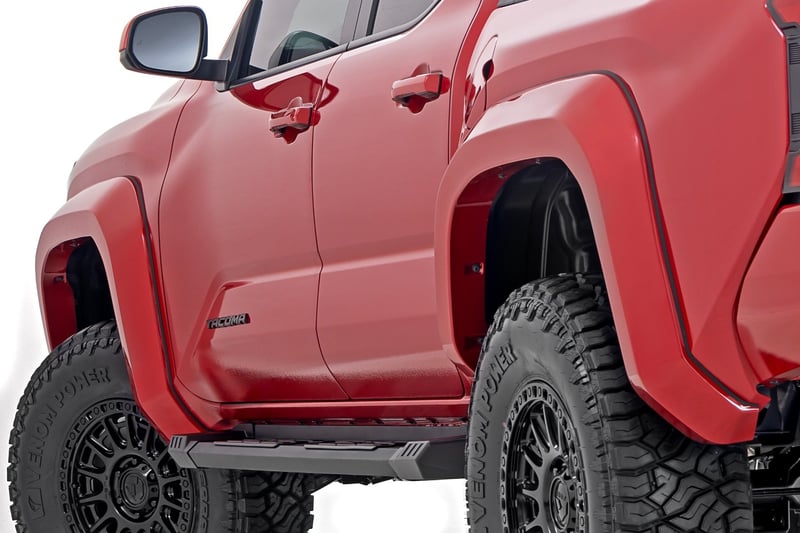 Rough Country - Fender Flares - 3U5 Supersonic Red - Toyota Tacoma 2WD/4WD (2024-2025) - O-T12421-3U5
