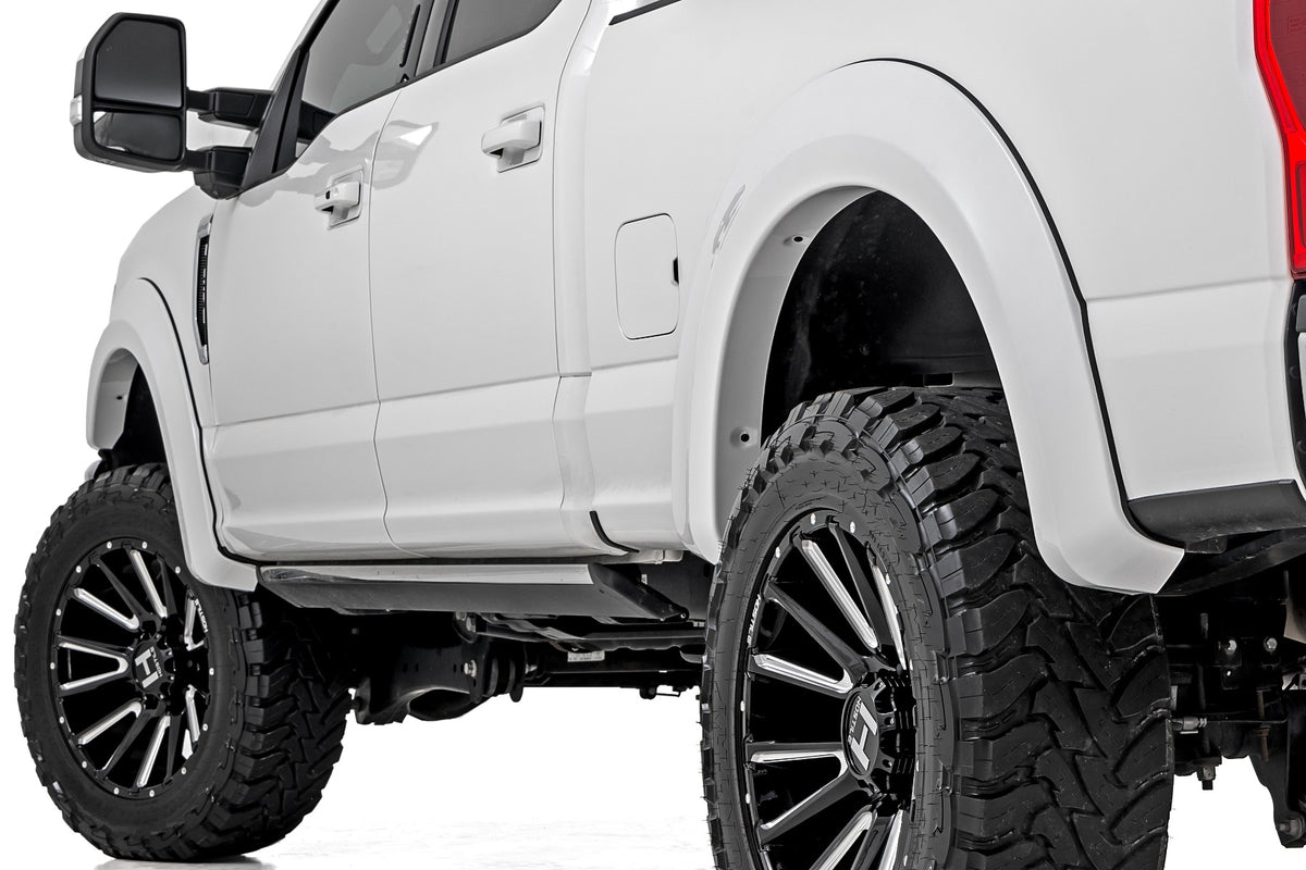 Rough Country - Fender Flares - Sport - B3 Atlas Blue - Ford F-250/F-350 Super Duty (17-22) - S-F21112-B3 by Rough Country - 