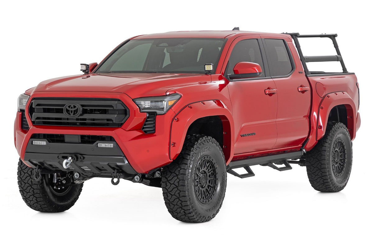 Rough Country - SRL2 Adjustable Aluminum Steps - Double Cab - Toyota Tacoma 2WD/4WD (24-25) - 73003 for 2024 Toyota Tacoma - 
