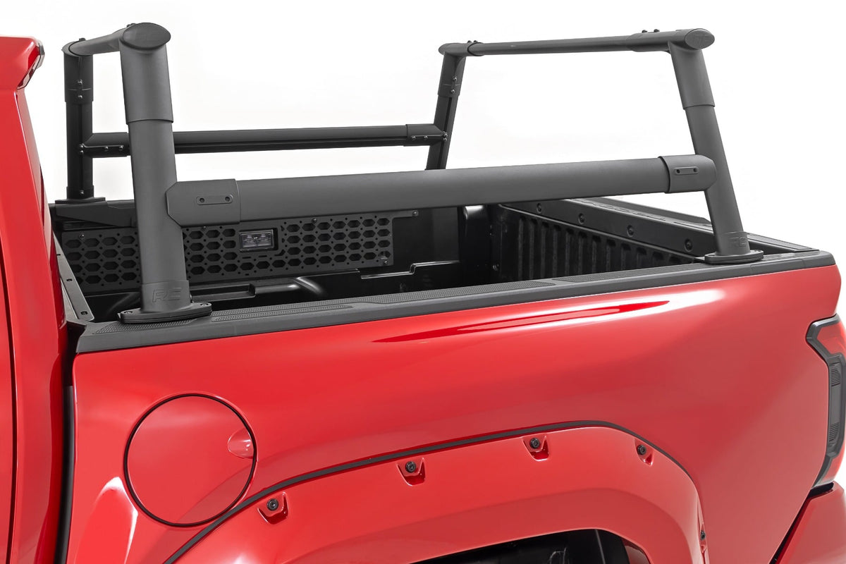 Rough Country - Bed Rack - Aluminum - Toyota Tacoma 2WD/4WD (2024-2025) - 73124 for 2024 Toyota Tacoma - installed view