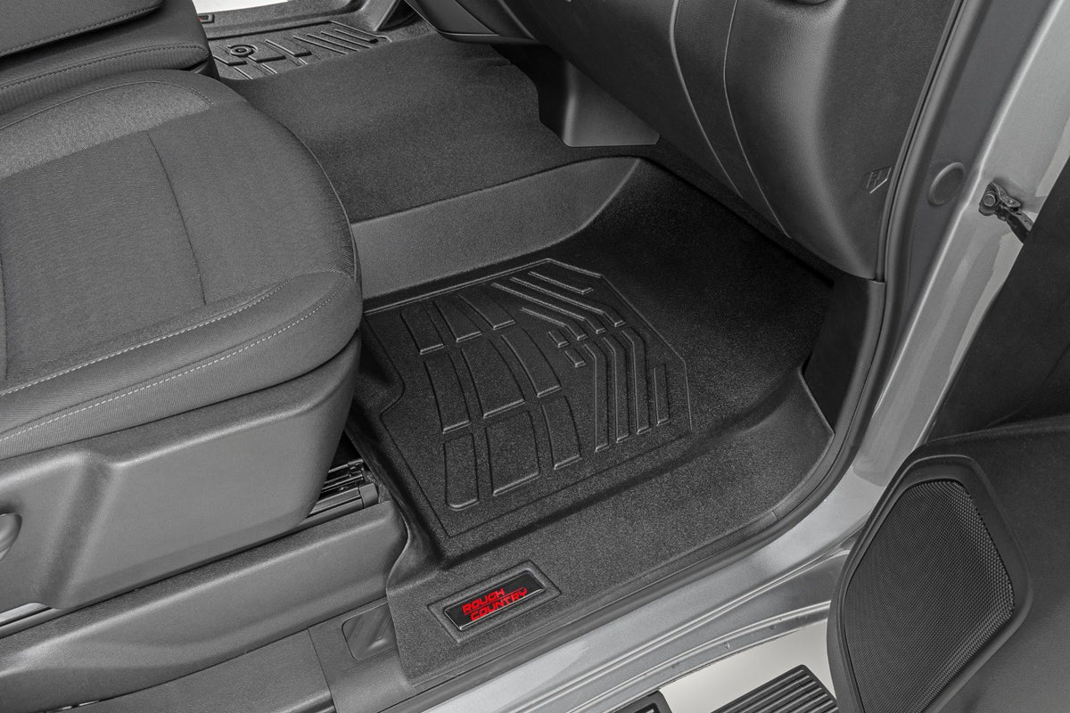 Floor Mats | FR &amp; RR | FR Bucket | Crew | Chevy/GMC 1500/2500HD/3500HD (19-24)