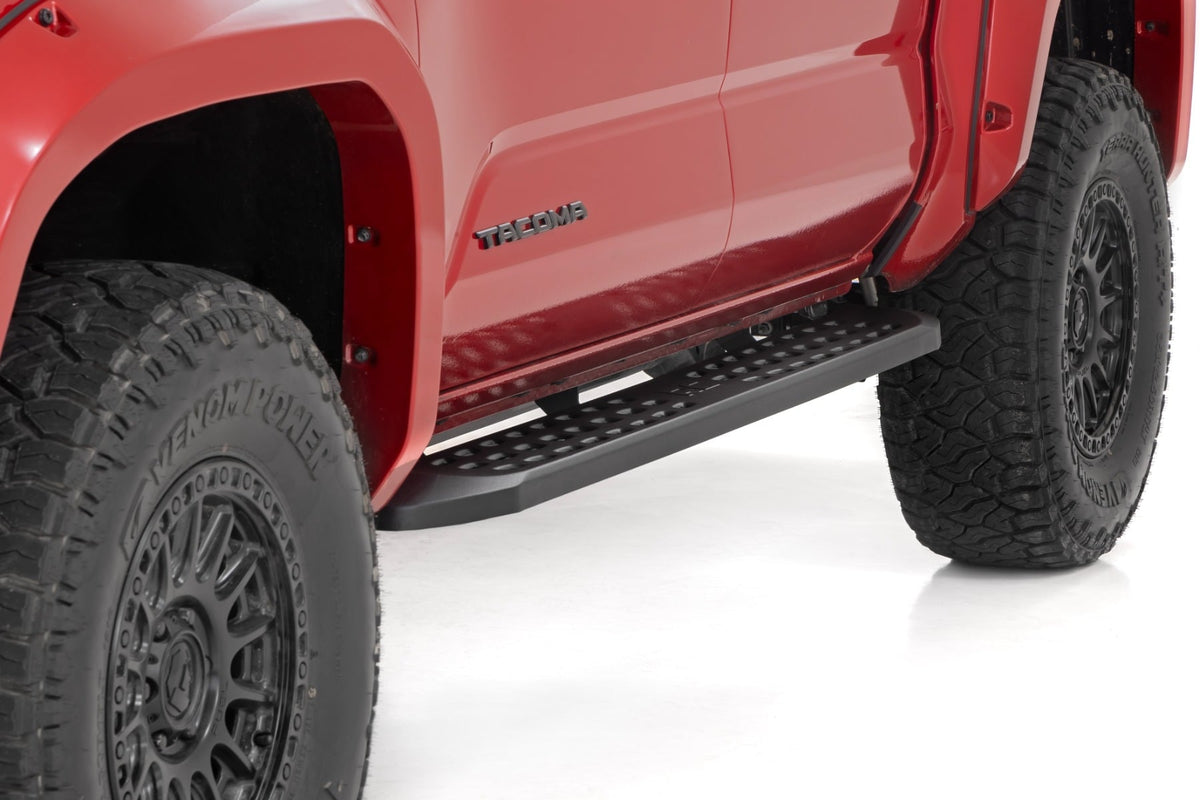 Rough Country - RPT2 Running Board - Double Cab - Black - Toyota Tacoma 2WD/4WD (2024-2025) - 44011 for 2024 Toyota Tacoma - 