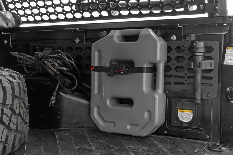 Rough Country - 10L Fluid Container w/ Locker - Gray - 99062A by Rough Country - angle view