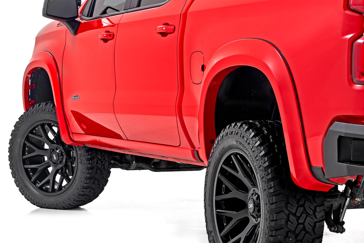 Rough Country - Fender Flares - Sport - GJV Riptide Blue - Chevy Silverado 1500 2WD/4WD (2019-2025 & Classic) - S-C12210-GJV 