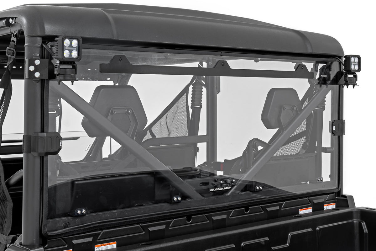 Rough Country - LED Light Kit - Rear Mount - 2" Black Pair - White DRL - CFMOTO UFORCE 1000 - 96111 by Rough Country - angle 