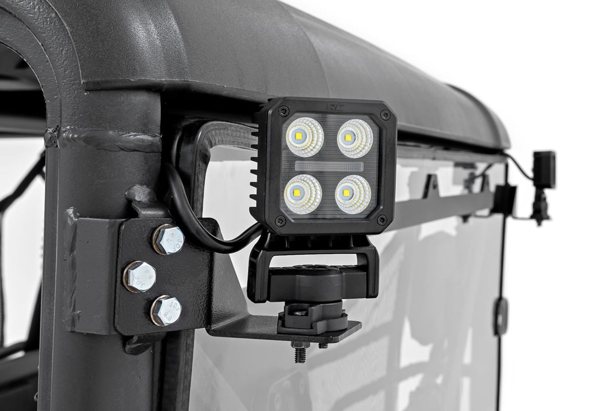 Rough Country - LED Light Kit - Rear Mount - 2" Black Pair - CFMOTO UFORCE 1000 - 96110 by Rough Country - installed view