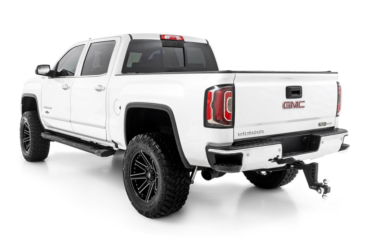 Rough Country - HD2 Aluminum Running Boards - Ext Cab - Chevy/GMC 1500/2500HD/3500HD (07-19 & Classic) - SRB071777A for 2007-