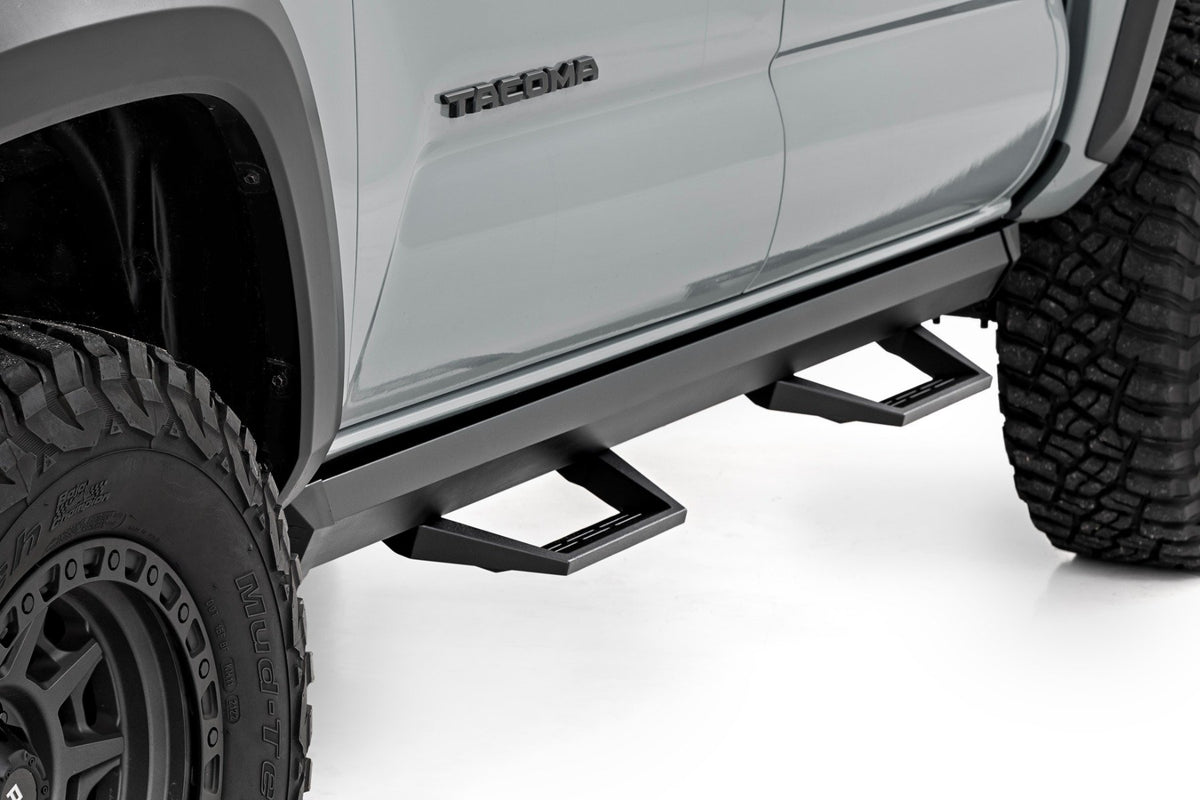 Rough Country - SRL2 Adj Aluminum Step - Double Cab - Toyota Tacoma 2WD/4WD (2005-2023) - 71096 for 2005-2023 Toyota Tacoma -