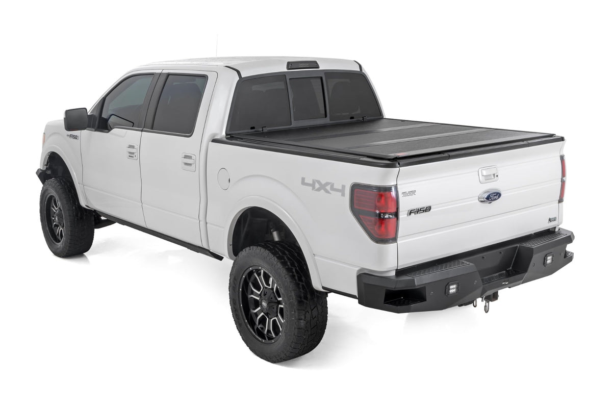 Rough Country - Hard Low Profile Bed Cover - 5'7" Bed - Ford F-150 2WD/4WD (2004-2014) - 47214550B for 2004-2014 Ford F 150 -