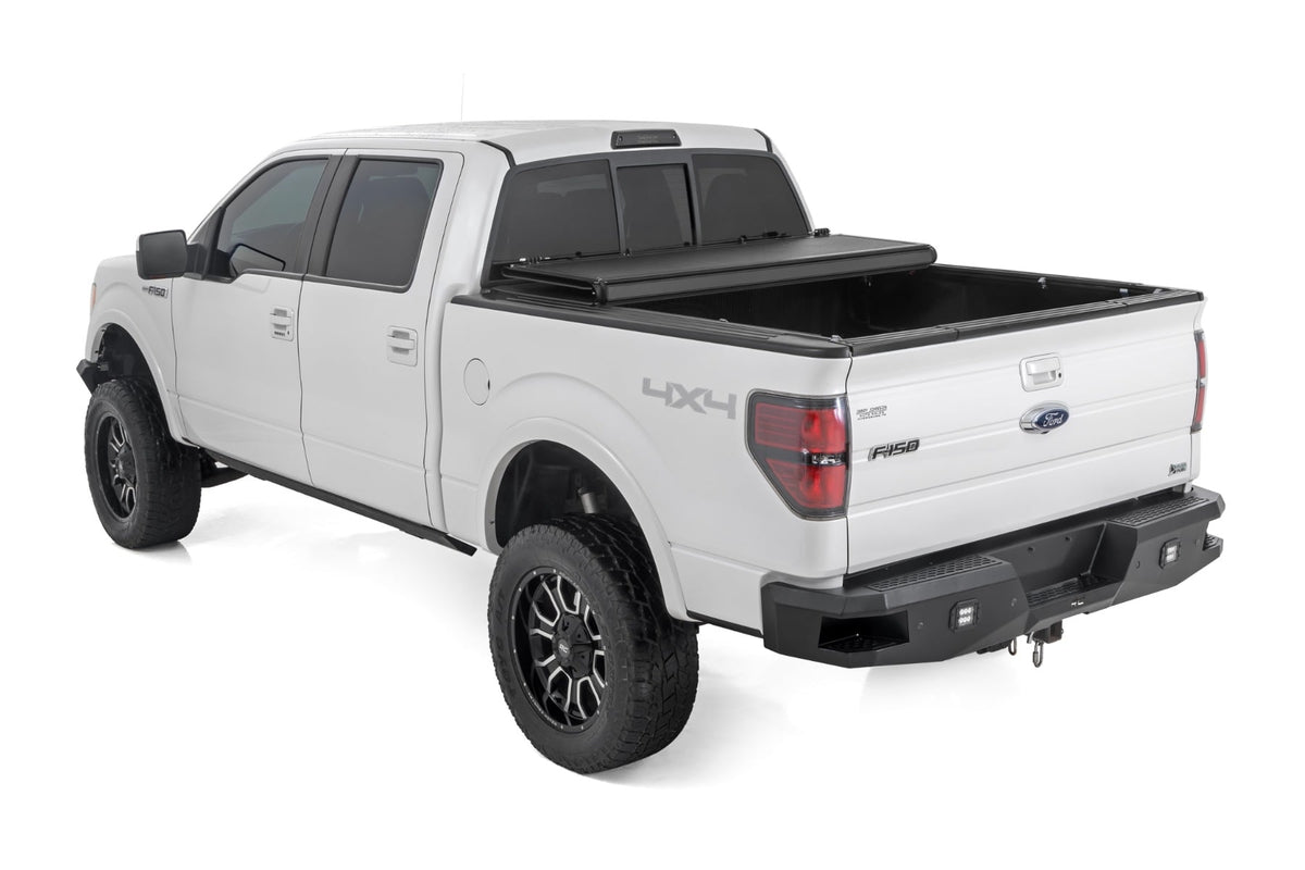 Rough Country - Hard Low Profile Bed Cover - 5'7" Bed - Ford F-150 2WD/4WD (2004-2014) - 47214550B for 2004-2014 Ford F 150 -