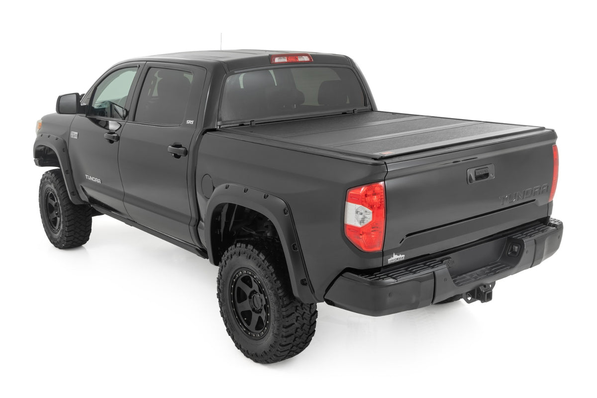 Rough Country - Hard Low Profile Bed Cover - 5'7" Bed - Toyota Tundra 2WD/4WD (2007-2021) - 47414550B by Rough Country - deta
