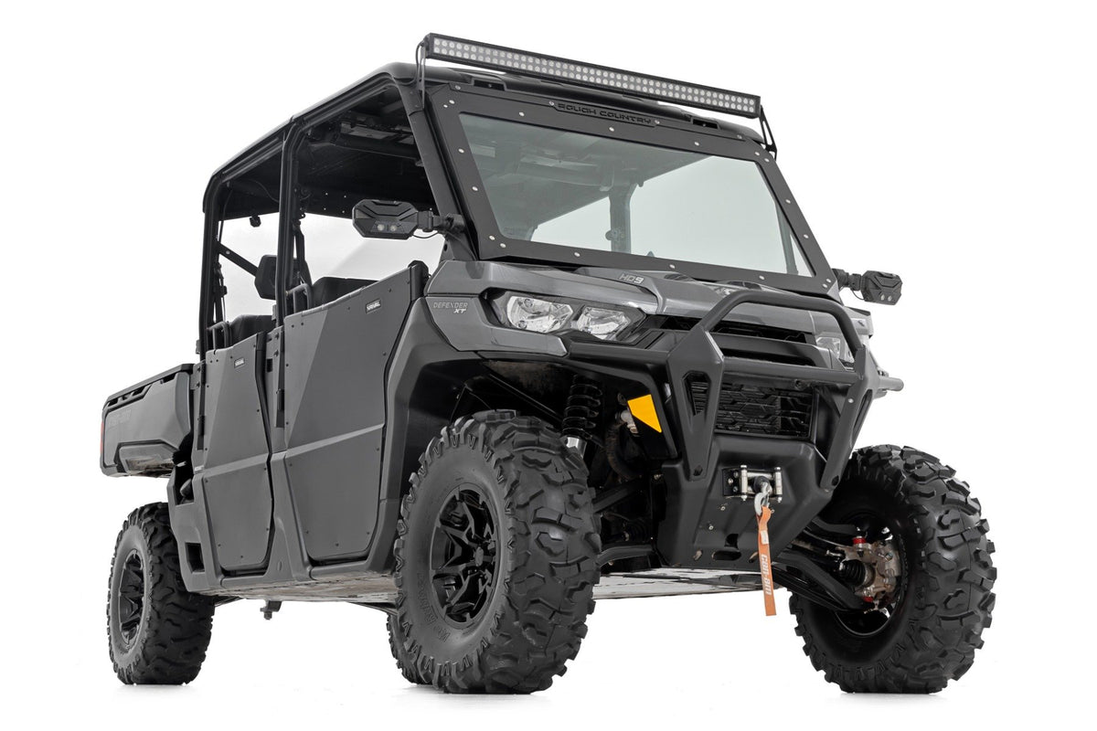 Rough Country - Aluminum Control Arms - High Clearance w/ 2" Forward Offset - Can-Am Defender HD 5/HD 8/HD 9/HD 10 - 97041BLK