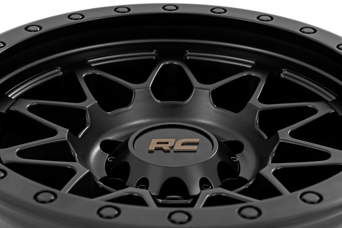 Rough Country 78 Series Wheel/Simulated Beadlock/Black/18x9/6x135/0mm - 78180917B by Rough Country - alternate view