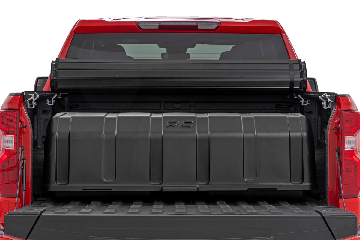 Rough Country - Truck Bed Cargo Storage Box - Lid & Box - Easy Access - Full Size 56" - 10208 by Rough Country - angle view