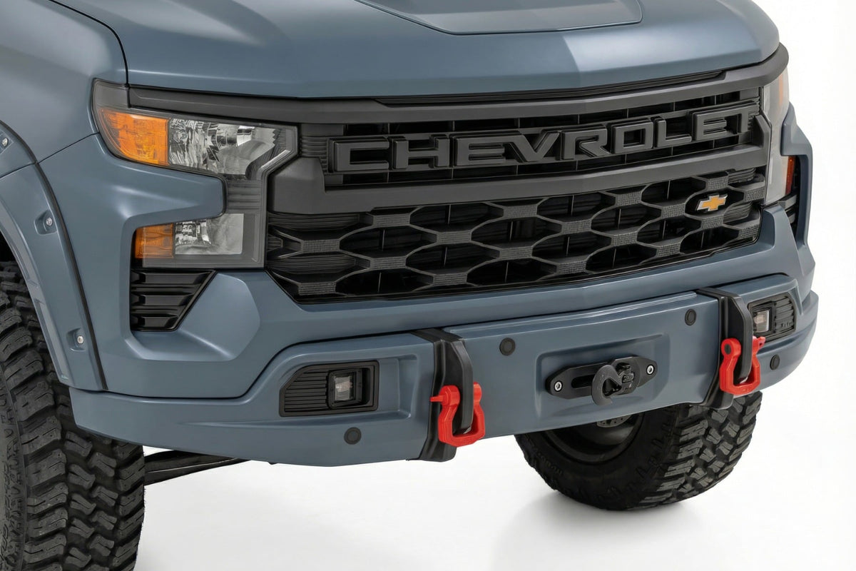 Rough Country - Front FXS Bumper - 12000S - GNO Slate Gray - Chevy Silverado 1500 (23-26) - 13007-GNO
