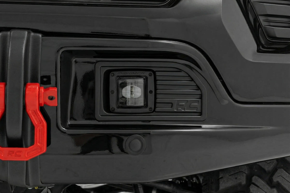 Rough Country - Front FXS Bumper - 12000S - GB8 Mosaic Black - Chevy Silverado 1500 (23-26) - 13007-GB8