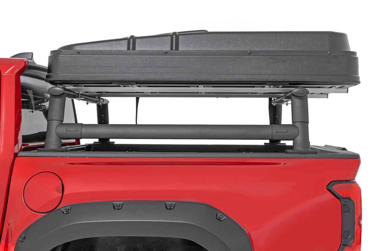 Rough Country - Bed Rack - Half Rack - Aluminum - Toyota Tacoma 2WD/4WD (2024-2025) - 73119 for 2024 Toyota Tacoma - close-up