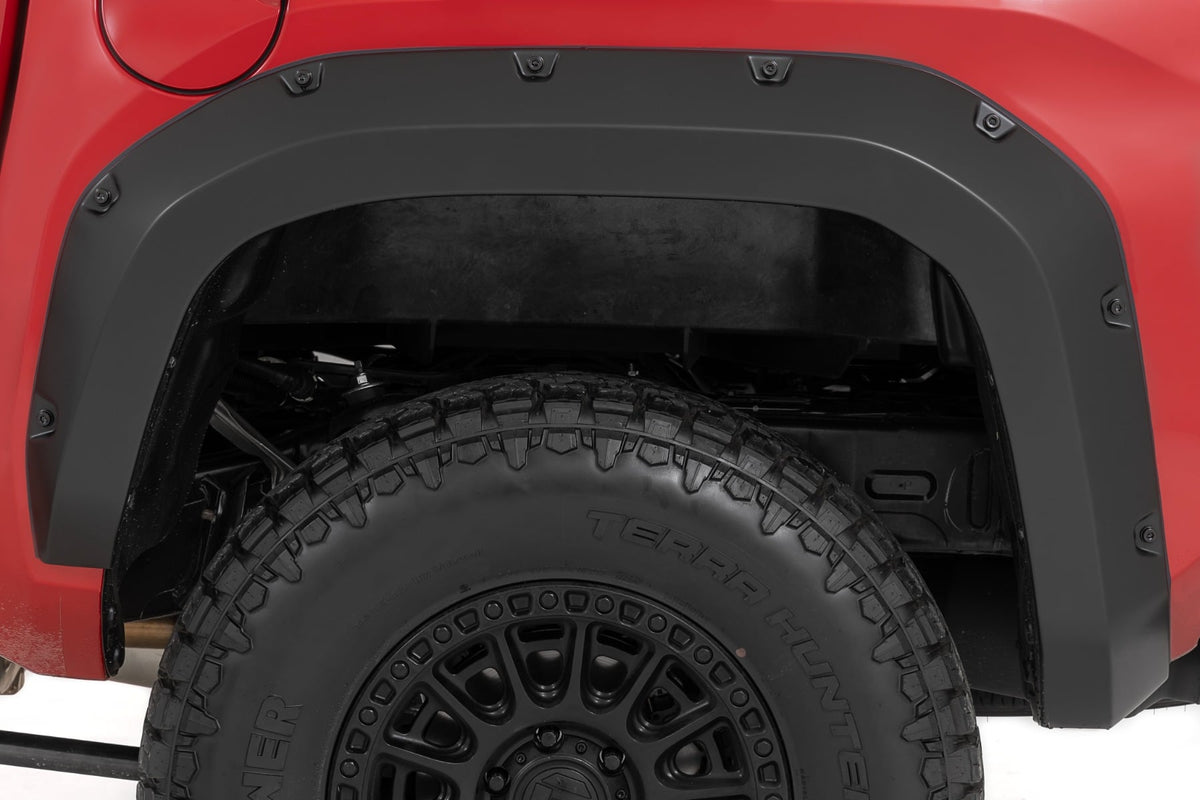 Rough Country - Pocket Fender Flares - 4Z2 Mudbath - Toyota Tacoma 2WD/4WD (2024-2026) - F-T12421-4Z2