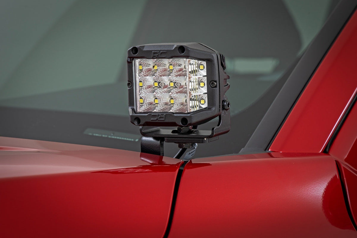 Rough Country - LED Light Kit - Ditch Mount -  3" OSRAM - Wide - Toyota Tacoma 2WD/4WD (24-25) - 72105 for 2024 Toyota Tacoma