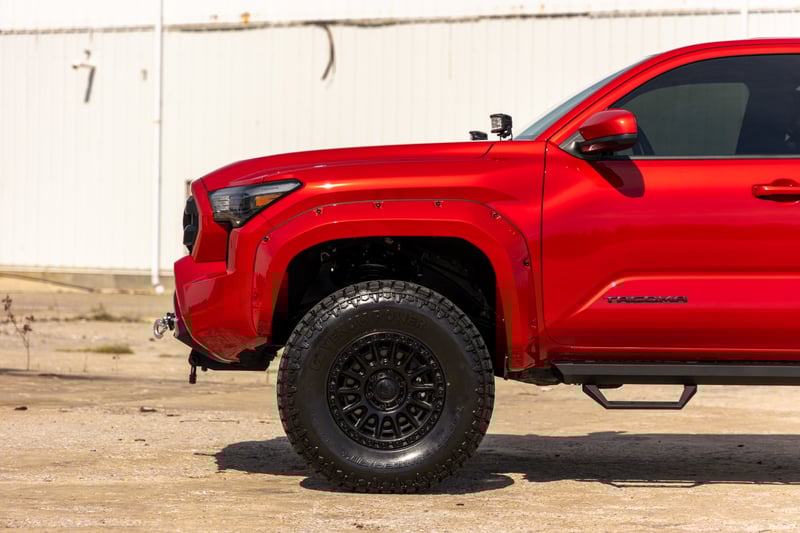 Rough Country - Pocket Fender Flares - 3U5 Supersonic Red - Toyota Tacoma 2WD/4WD (2024-2025) - F-T12421-3U5