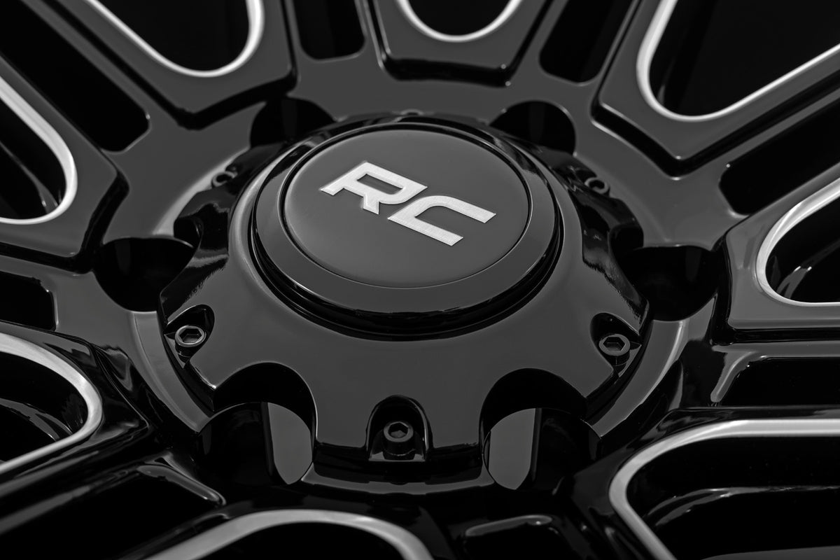 Rough Country 88 Series Wheel | One-Piece | Gloss Black | 22x10 | 8x180 | -19mm