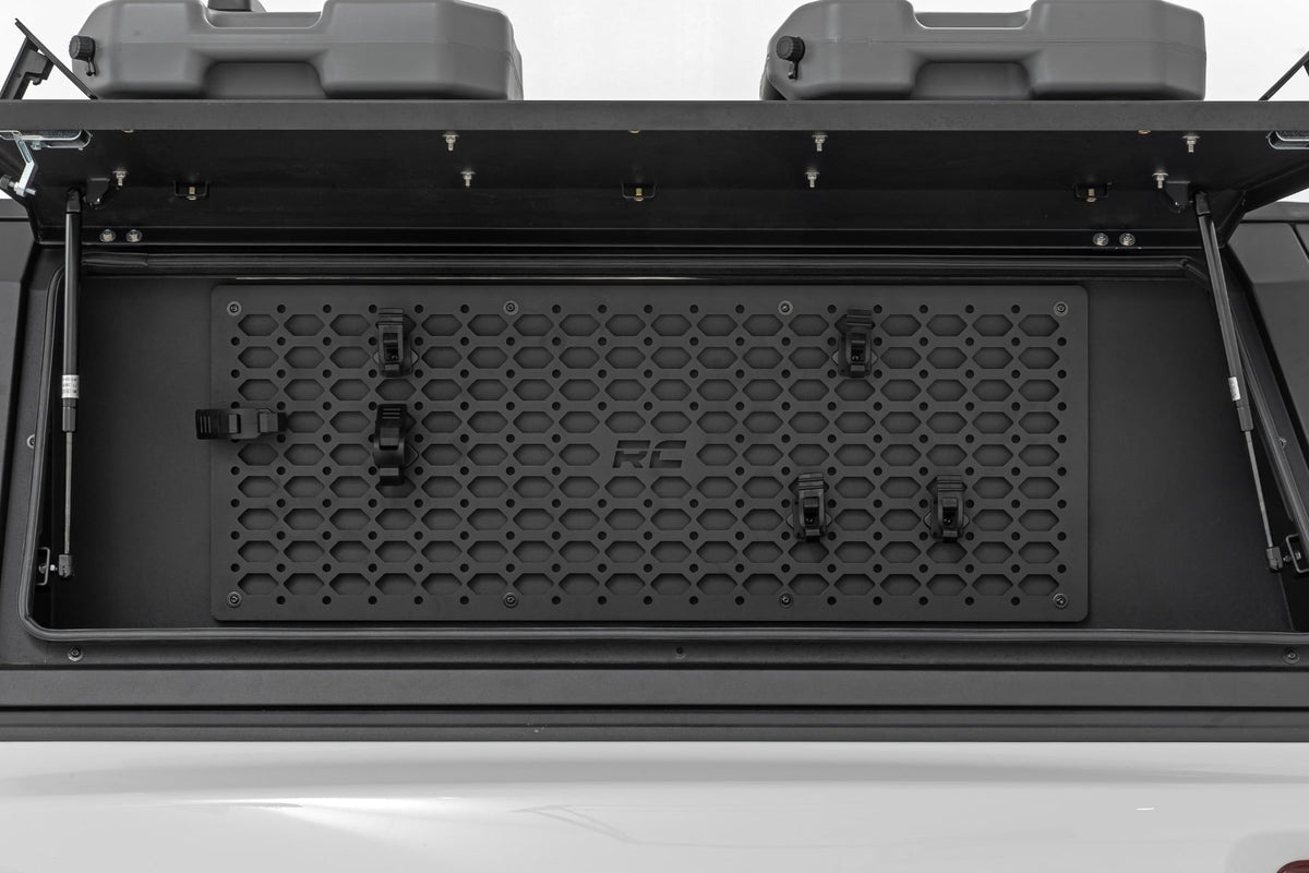 Rough Country - Bed Cap Molle Panel Side Storage Bin - Drivers Side - 734004 by Rough Country - installed view