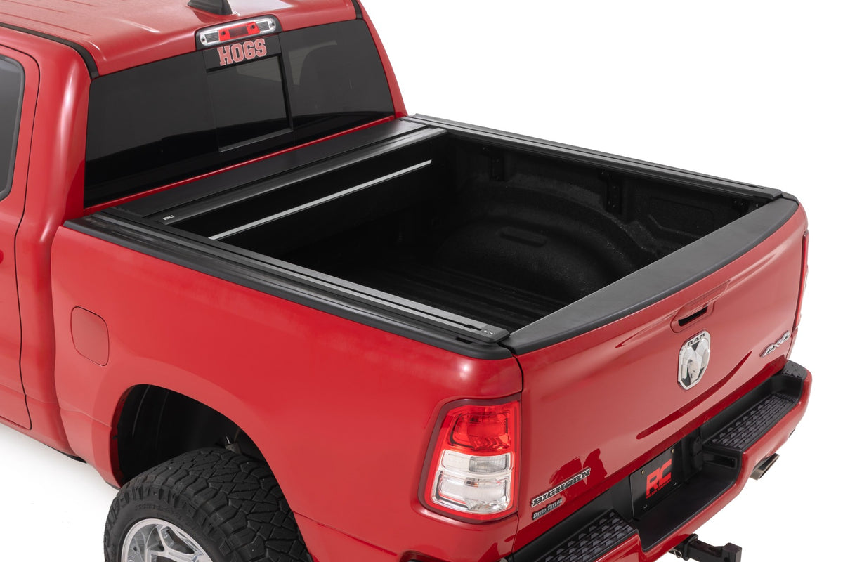Rough Country - Powered Retractable Bed Cover - 5'7" Bed - Ram 1500 (19-25)/1500 TRX (21-24) - 51307550 by Rough Country - an