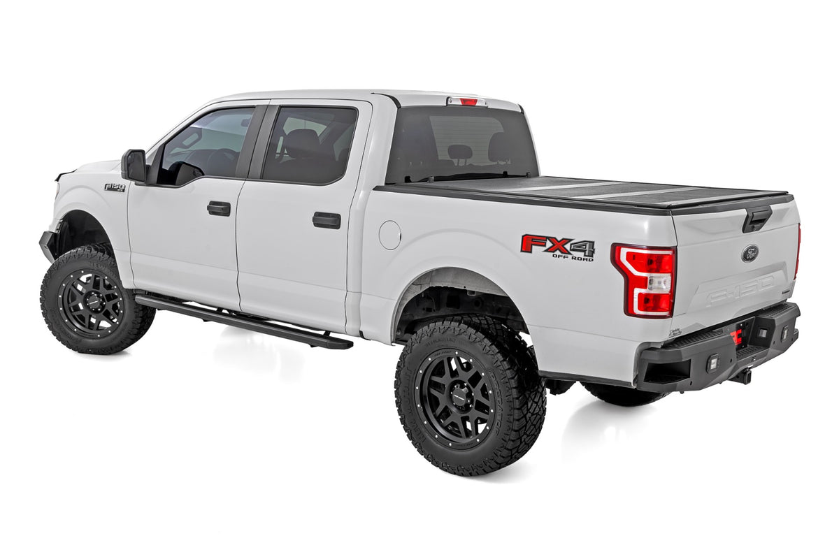 Rough Country - Multi-Color LED Running Boards - Crew Cab - Ford F-150/Lightning/F-250/F-350/Raptor (15-25) - 55005 for 2015-
