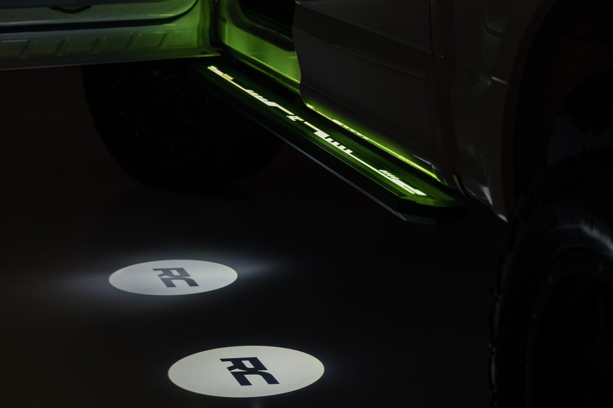 Rough Country - Multi-Color LED Running Boards - Crew Cab - Ford F-150/Lightning/F-250/F-350/Raptor (15-25) - 55005 for 2015-