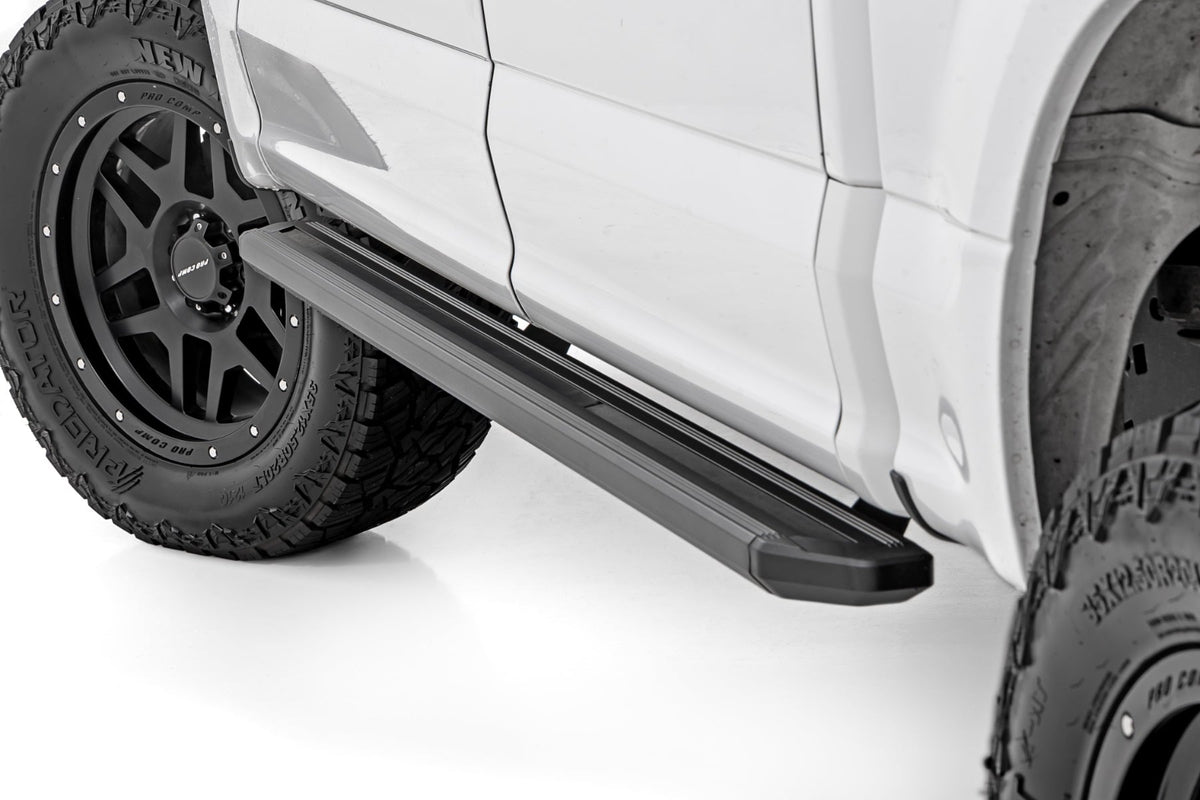 Rough Country - Multi-Color LED Running Boards - Crew Cab - Ford F-150/Lightning/F-250/F-350/Raptor (15-25) - 55005 for 2015-