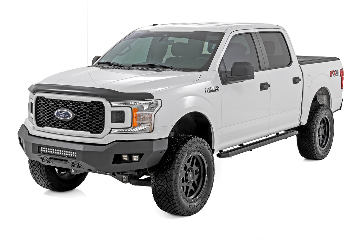 Rough Country - Multi-Color LED Running Boards - Crew Cab - Ford F-150/Lightning/F-250/F-350/Raptor (15-25) - 55005 for 2015-