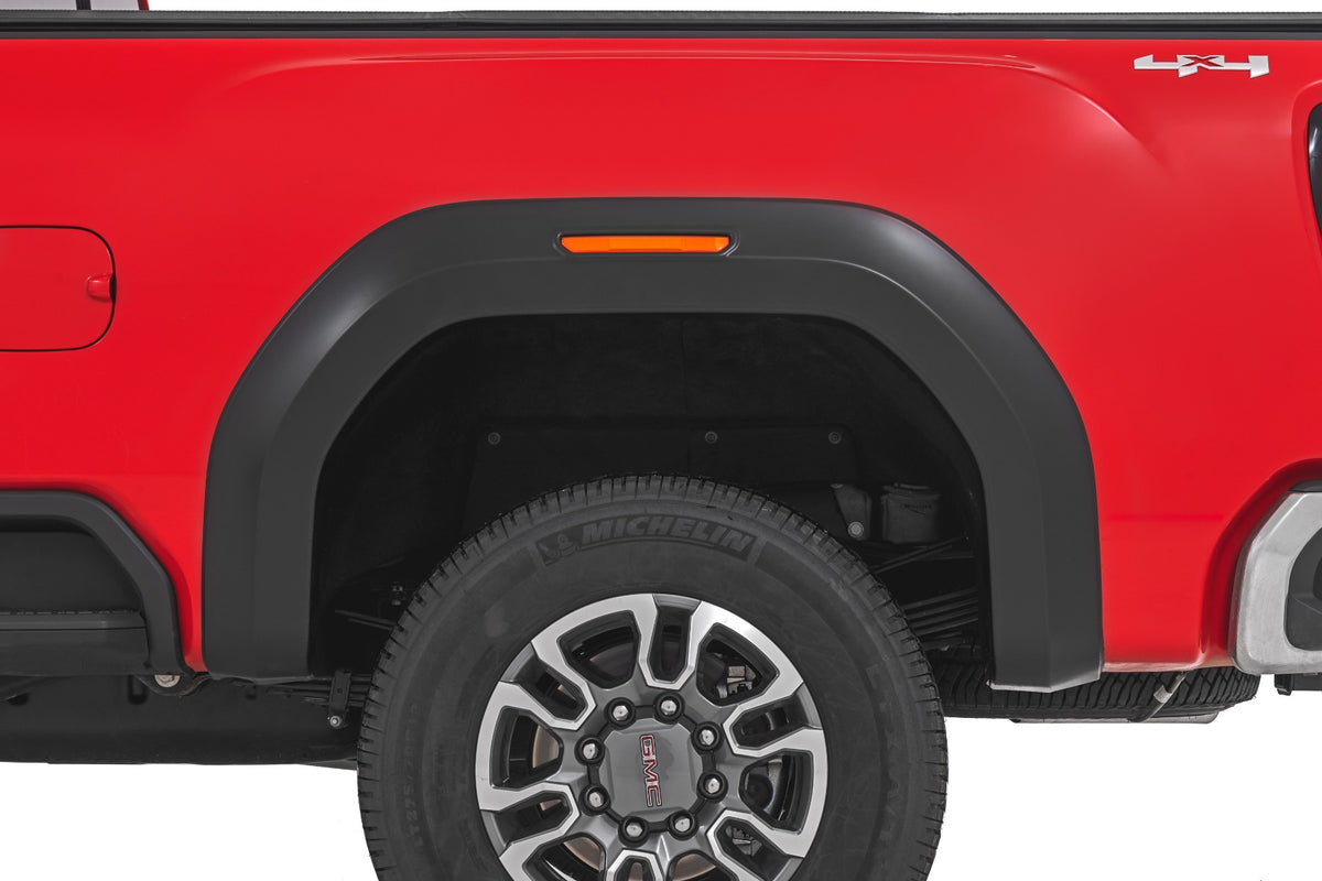 Rough Country - Fender Flares - Sport - 5IS Silver Ice - GMC Sierra 2500 HD/Sierra 3500 HD (20-25) - S-G11912-5IS by Rough Co