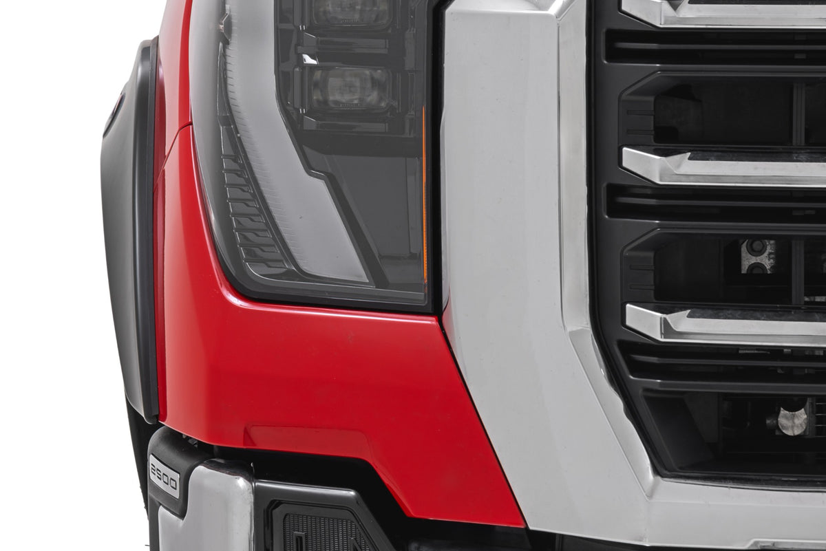 Rough Country - Fender Flares - Sport - 5IS Silver Ice - GMC Sierra 2500 HD/Sierra 3500 HD (20-25) - S-G11912-5IS by Rough Co