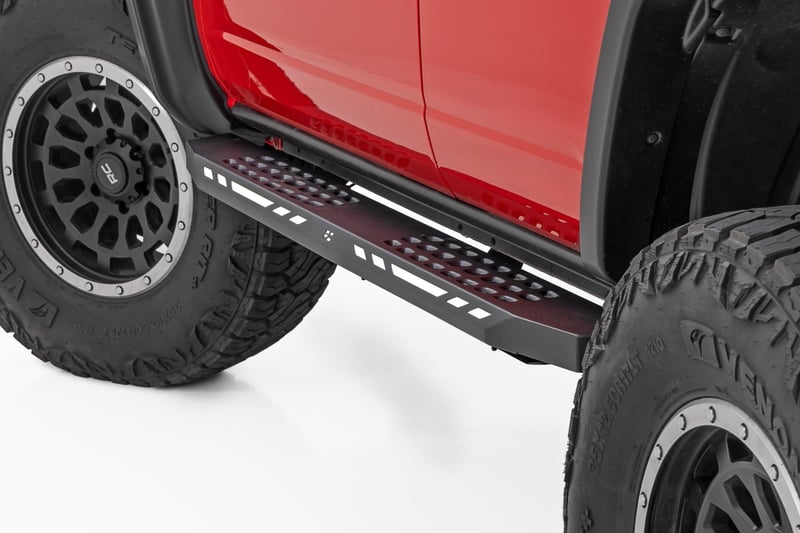 Rough Country - AC2 Running Boards - Amber/White - 4-Door - Ford Bronco (2021-2025) - 57004