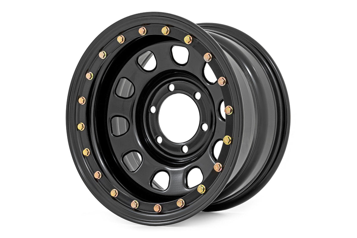 Rough Country - Steel Simulated Bead Lock Wheel Black