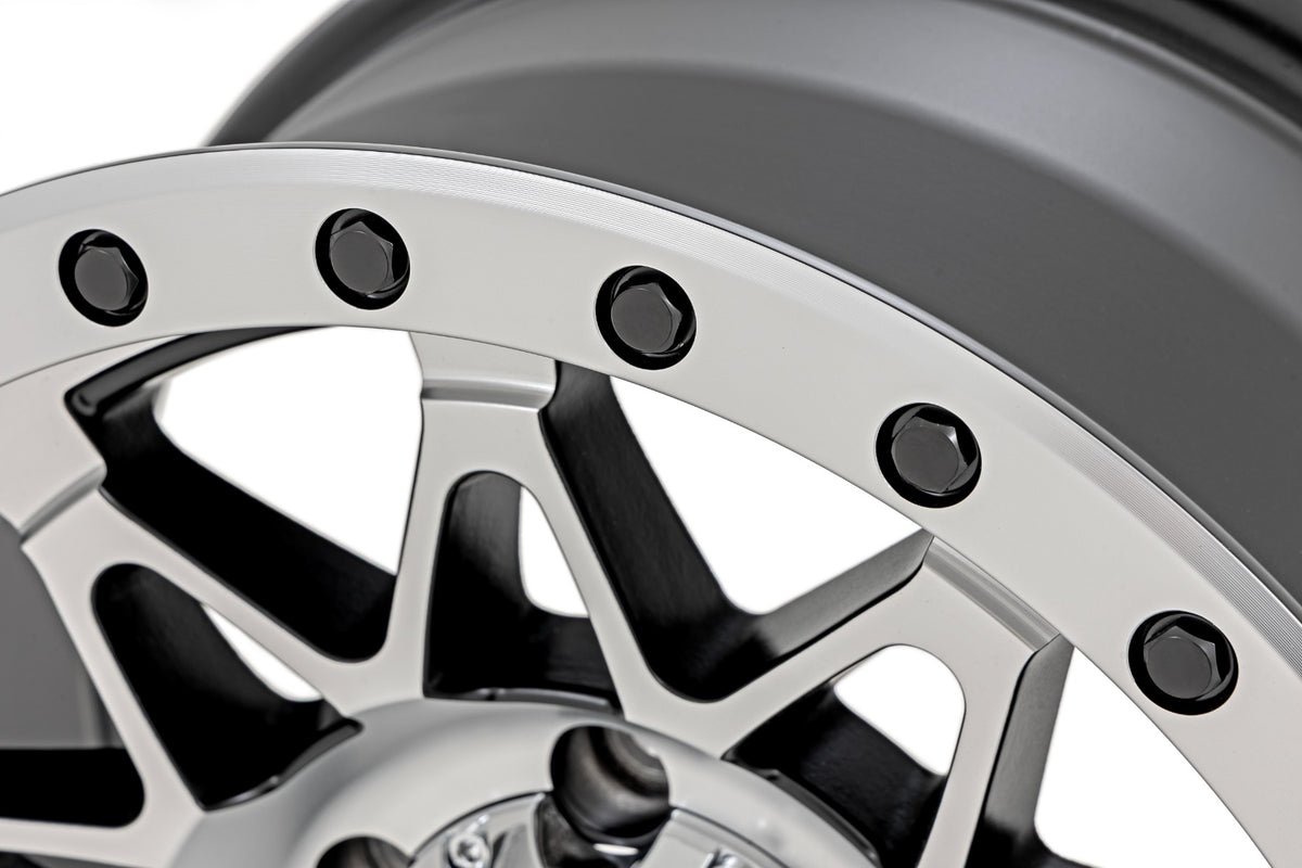 Rough Country 78 Series Wheel/Simulated Beadlock/Full Machine/17x8.5/6x5.5/+0mm - 78170912C