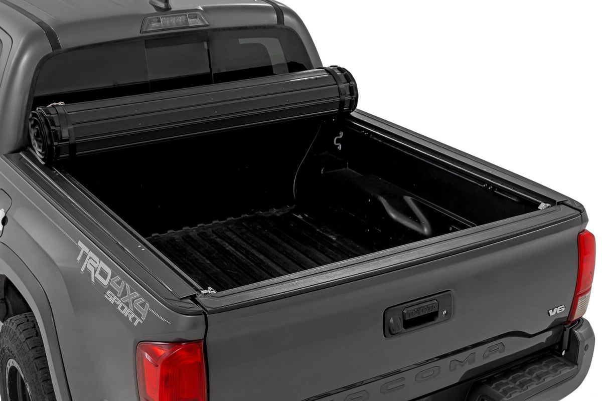 Rough Country - Hard Roll Up Bed Cover - 5' Bed - Toyota Tacoma 2WD/4WD (2016-2023) - 50420500 for 2016-2023 Toyota Tacoma - 