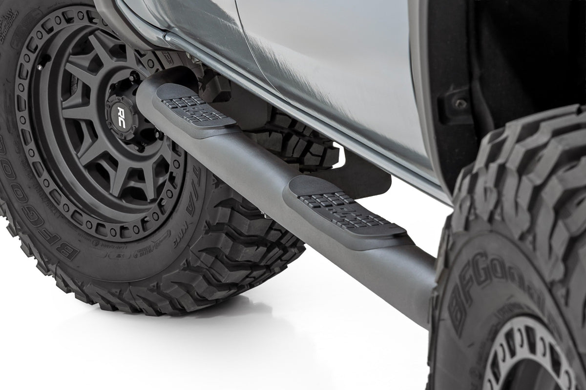 Rough Country - Nerf Steps - 3-Inch Tube - Double Cab - Toyota Tacoma 2WD/4WD (2005-2023) - 43003