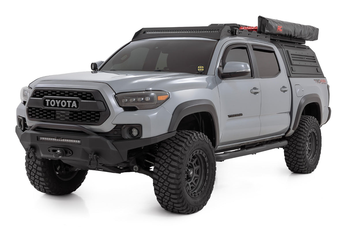 Rough Country - Nerf Steps - 3-Inch Tube - Double Cab - Toyota Tacoma 2WD/4WD (2005-2023) - 43003