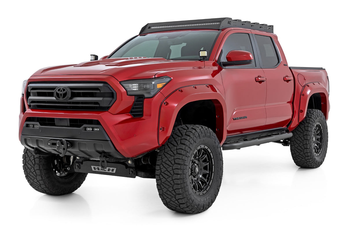 Rough Country - Nerf Steps - 3-Inch Tube - Double Cab - Toyota Tacoma 2WD/4WD (2024-2026) - 43001